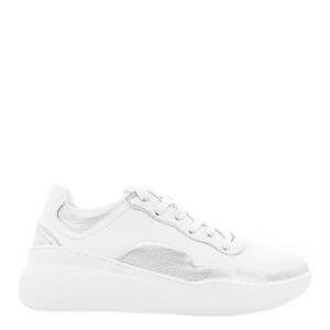 Carl Scarpa Maive White Leather Chunky Trainers
